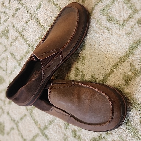 Teva Men’s Clifton Creek Brown Leather Slip On Loafers Size 7.5 - Picture 3 of 5